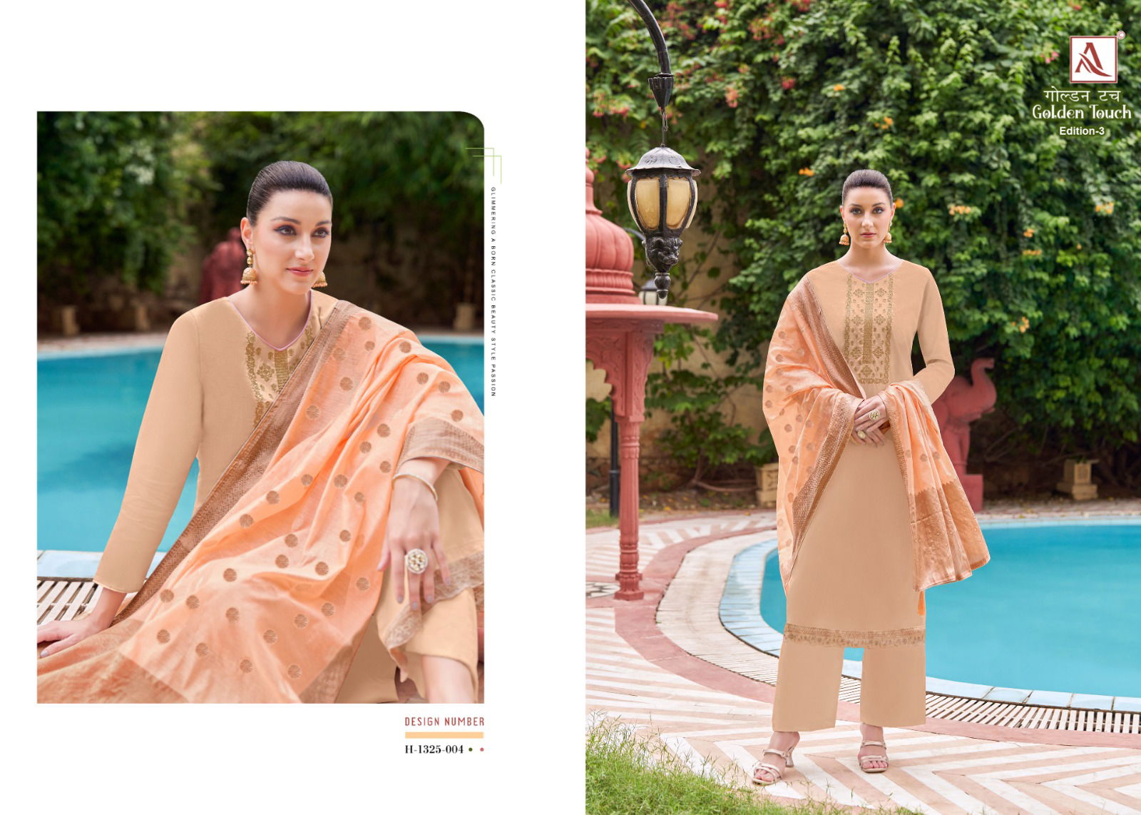 Golden Touch Edition-3 Cotton Designer Suits Catalog